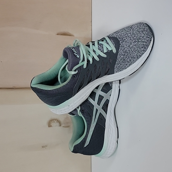 Asics Womens Gel Exalt 4 T7E5N Gray Teal Running Shoes Sneakers Size 8 - Picture 4 of 9